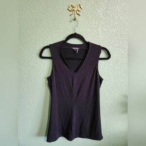 Nic+Zoe Black V-neck Perfect Layer Top